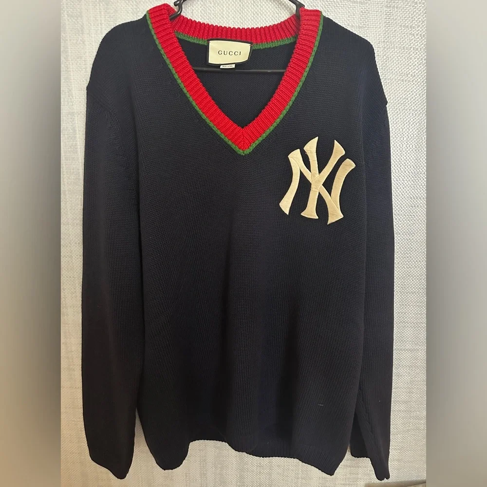 Gucci | Sweaters | Gucci New York Yankees Sweater | Poshmark